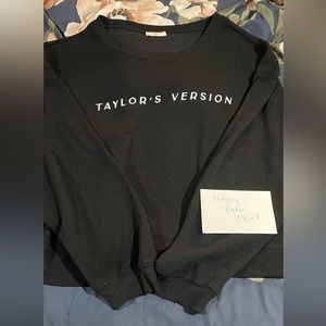 Taylor Swift Taylor’s Version Crewneck Black 2XL